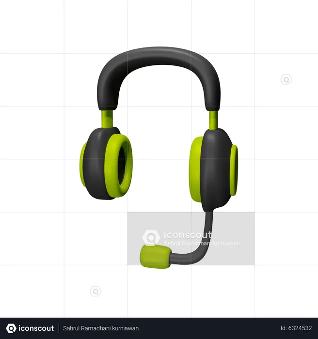 Headphone  3D Icon