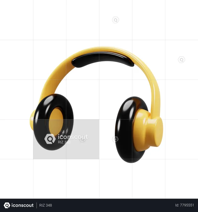 Headphone  3D Icon