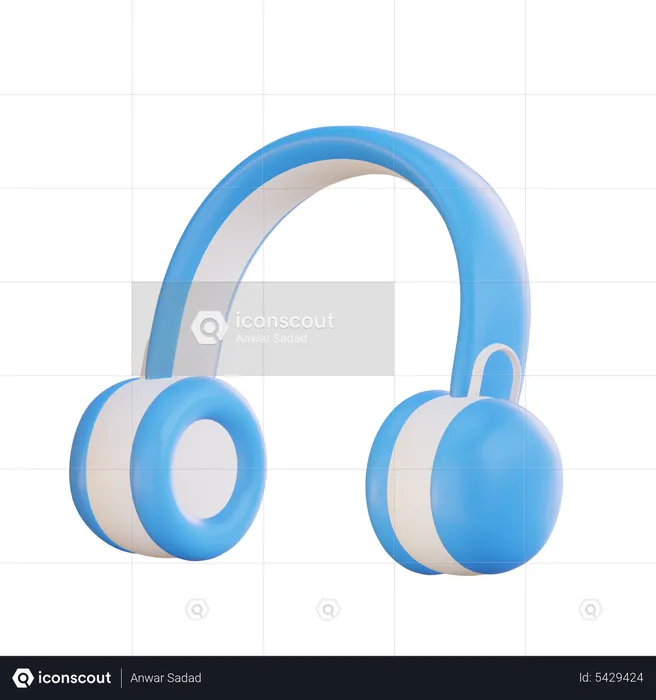 Headphone  3D Icon