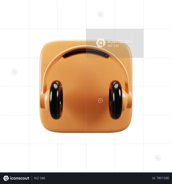 Headphone  3D Icon