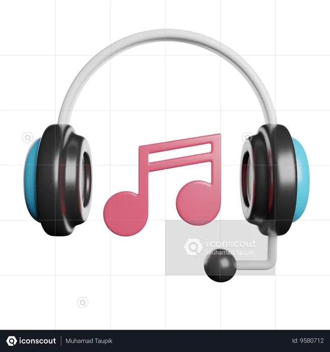 Headphone  3D Icon