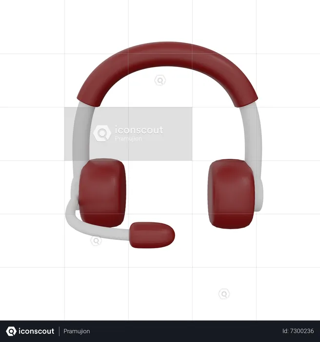 Headphone  3D Icon