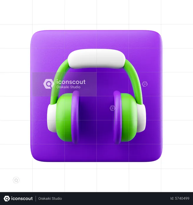 Headphone  3D Icon