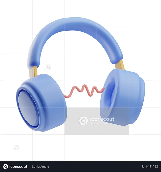 Headphone  3D Icon