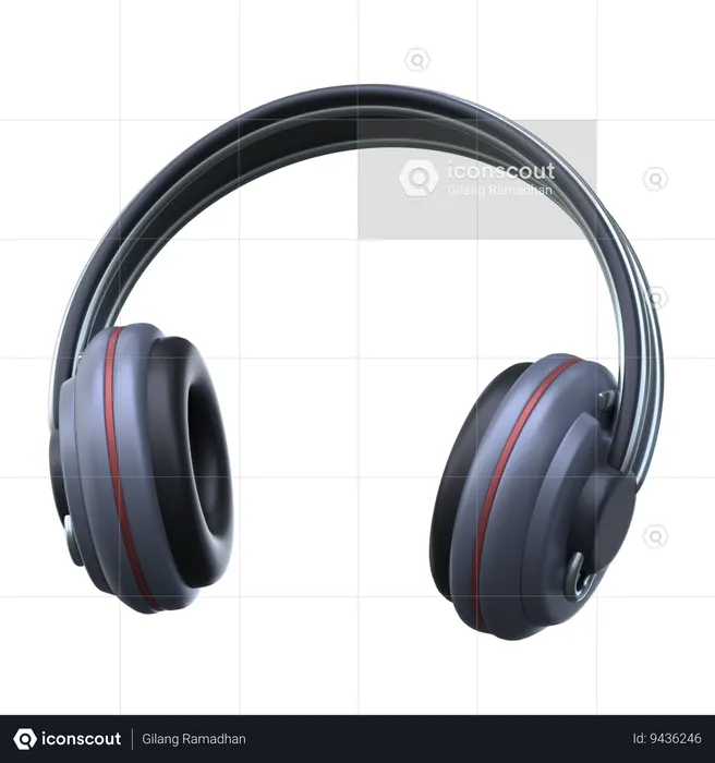 Headphone  3D Icon