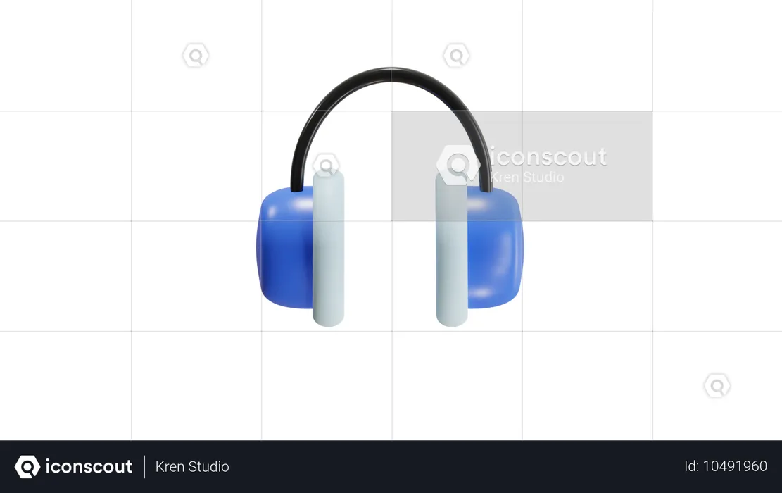 Headphone  3D Icon