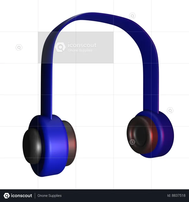 Headphone  3D Icon