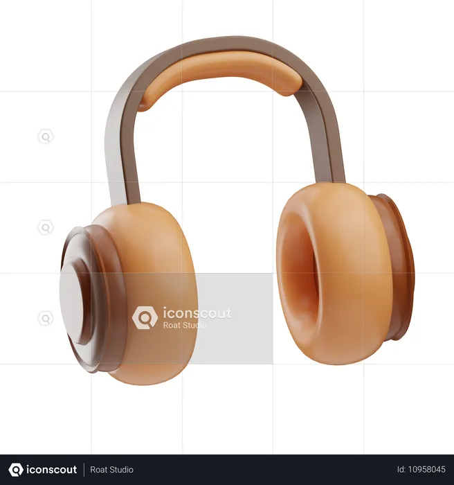 Headphone  3D Icon