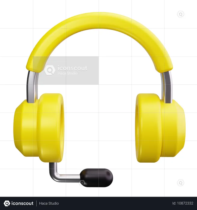 Headphone  3D Icon