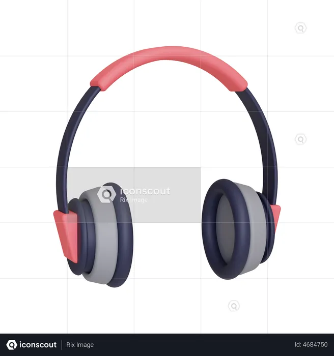 Headphone  3D Illustration