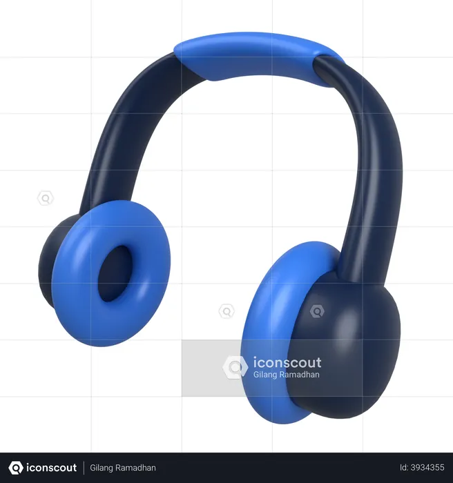 Headphone  3D Illustration