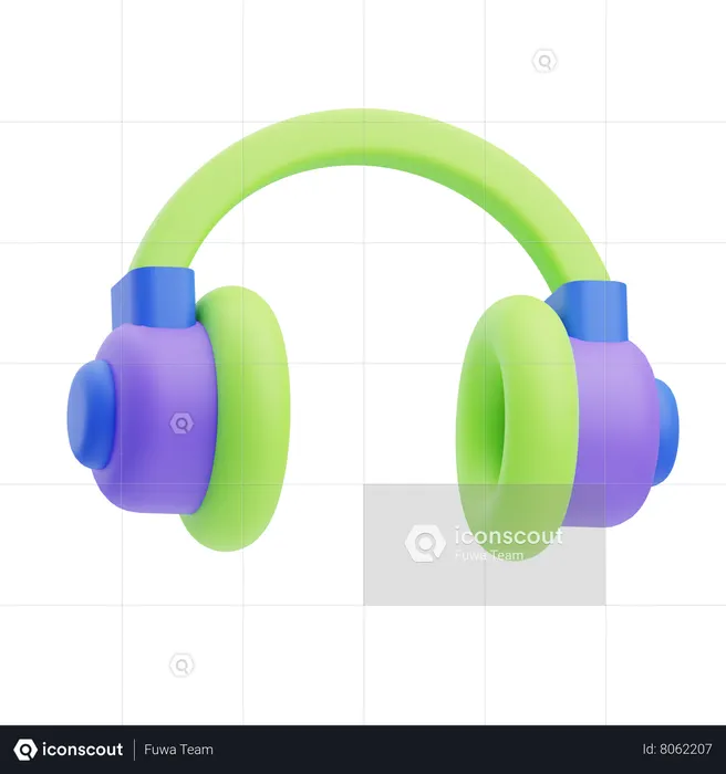 Headphone  3D Icon