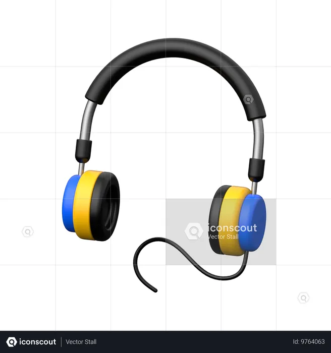 Headphones  3D Icon