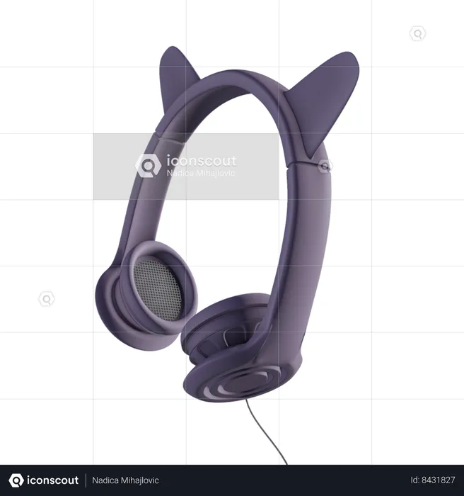 Headphones  3D Icon