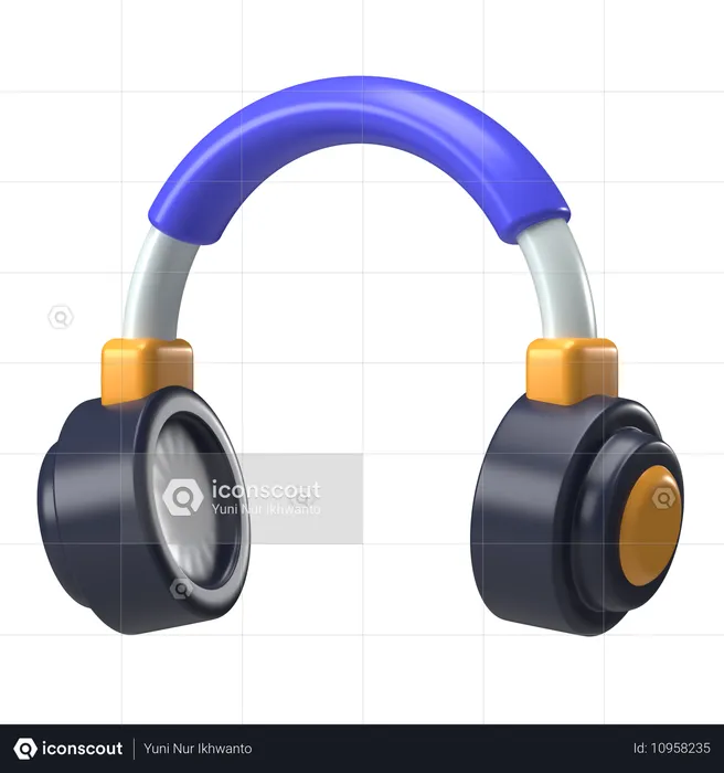 Headphones  3D Icon