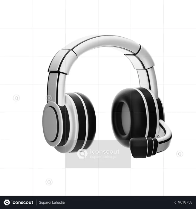 Headphones  3D Icon