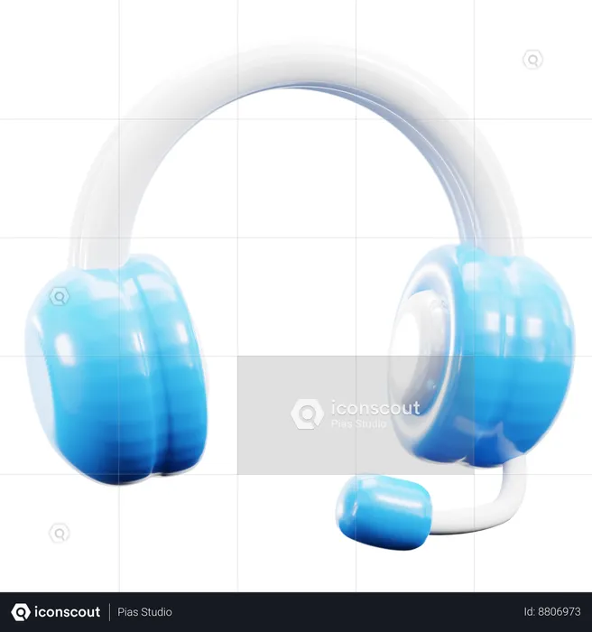 Headset  3D Icon