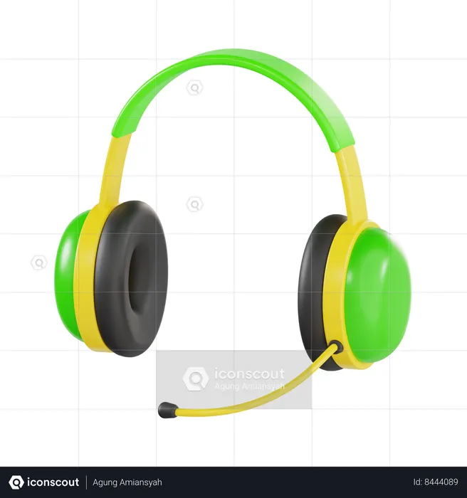 Headset  3D Icon