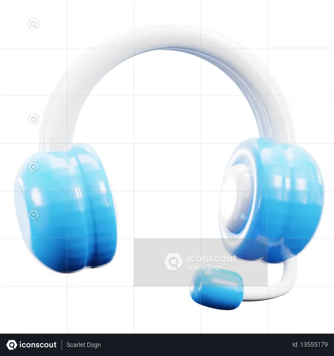Headset  3D Icon