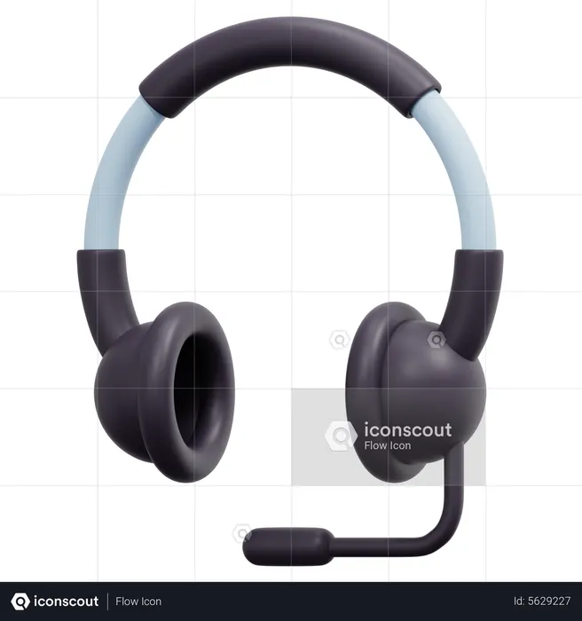 Headset  3D Icon