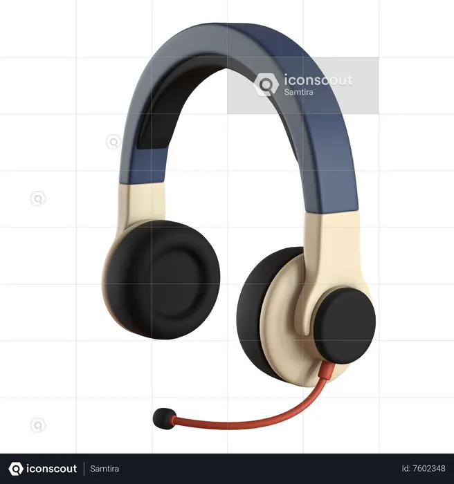 Headset  3D Icon