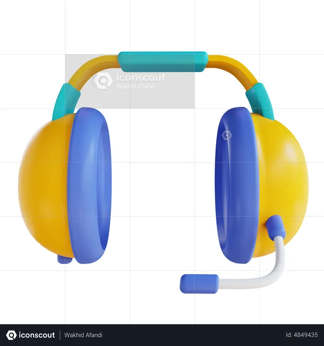 Headset  3D Icon