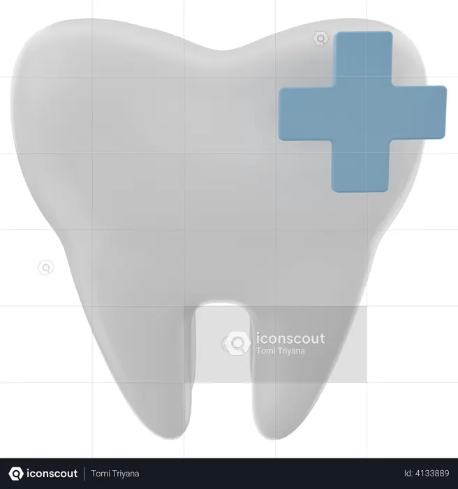Healhty teeth  3D Illustration