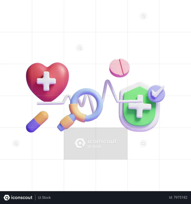 Health Check Up  3D Icon