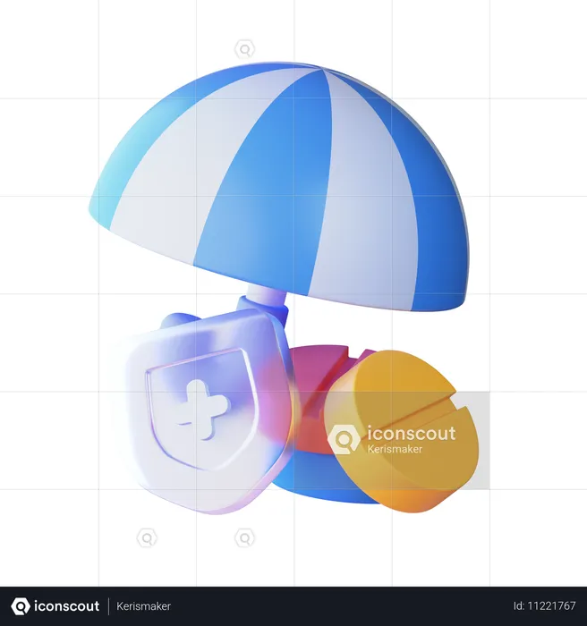 健康保険  3D Icon