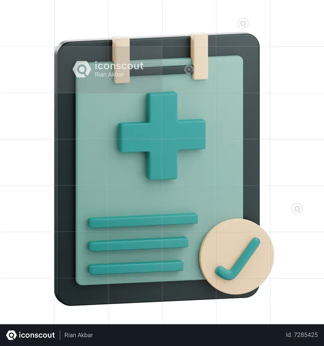 Health Report  3D Icon