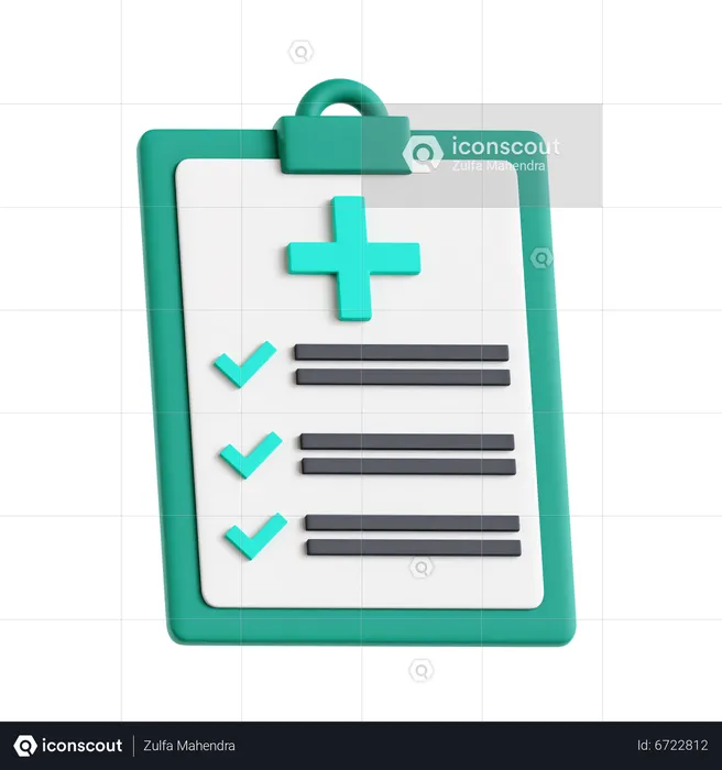 Health Report  3D Icon