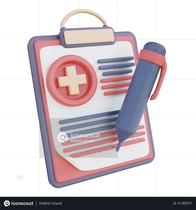 Health Test Report  3D Icon