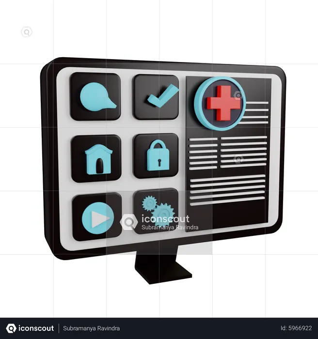 Healthcare App  3D Icon