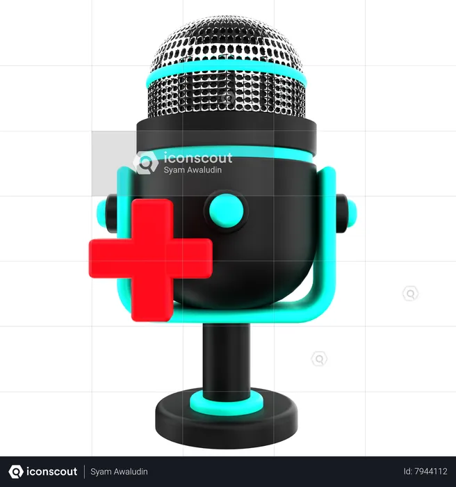 Healthcare Podcast  3D Icon