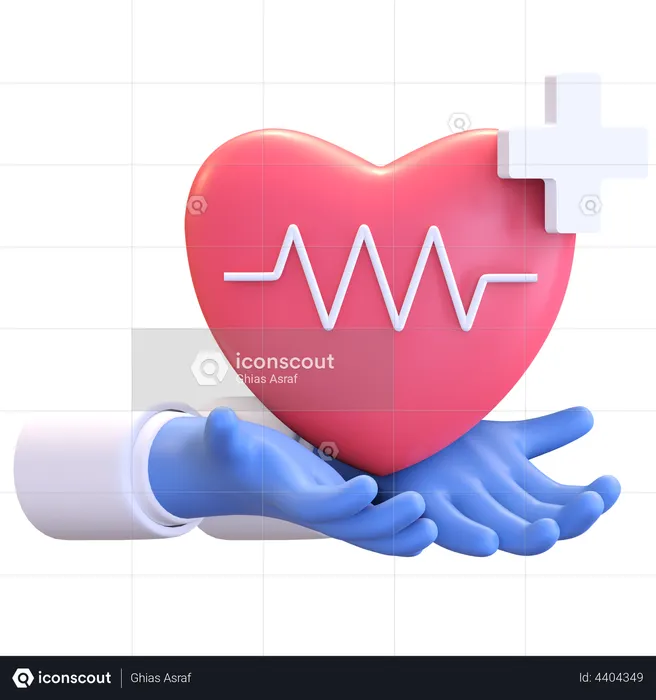 Healthy Heart  3D Illustration