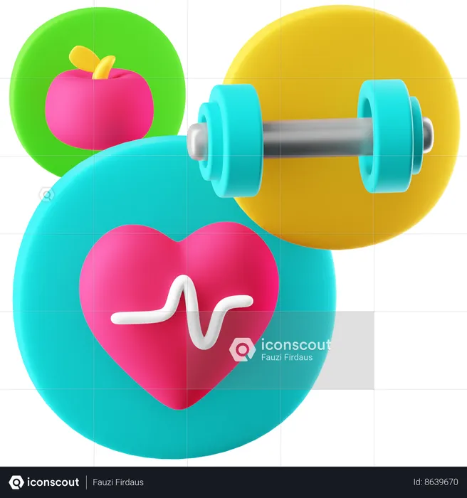 Healthy Lifestyle  3D Icon
