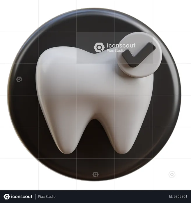 Healthy Tooth  3D Icon