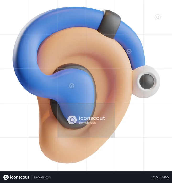 Hearing Aids Device  3D Icon