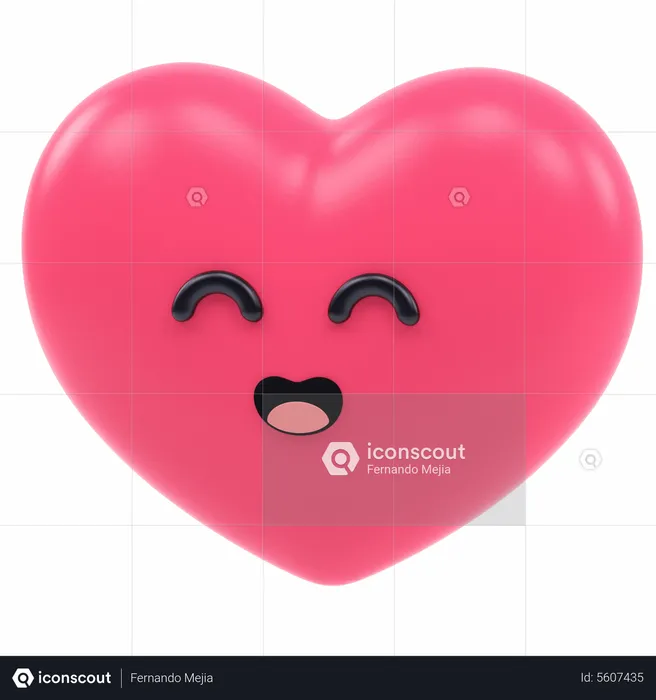 Heart Emoji 3D Icon
