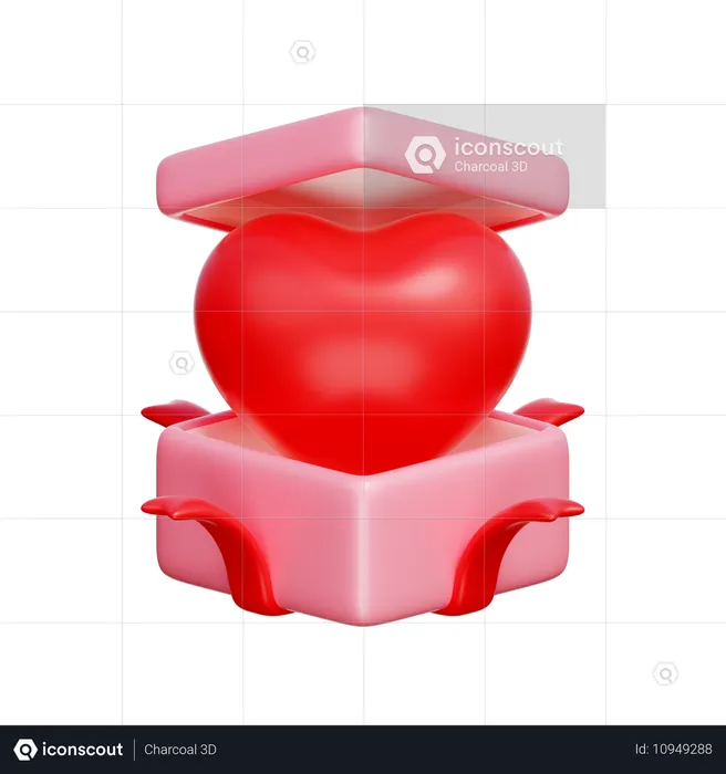 Heart Balloon Gift  3D Icon