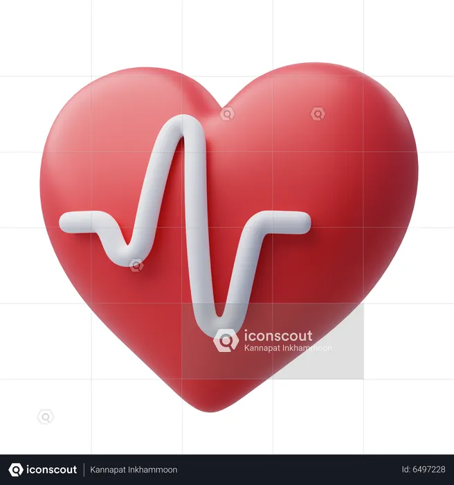 Heart Beat  3D Icon