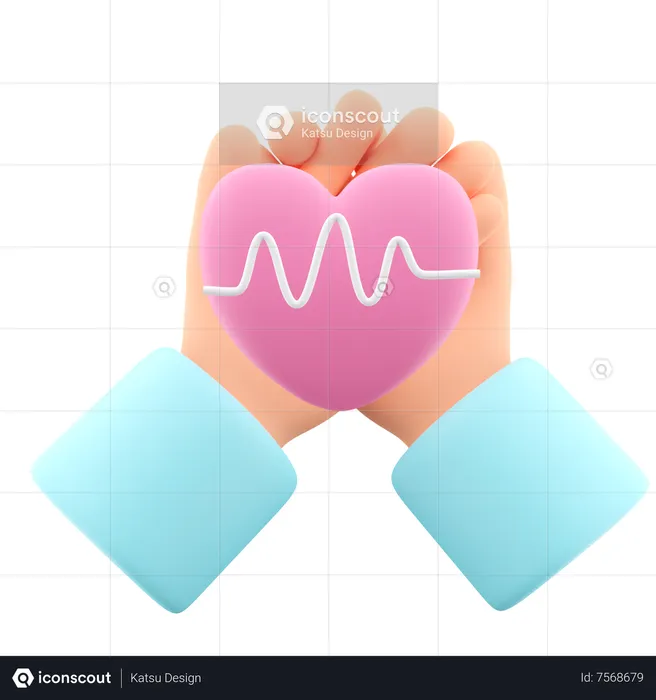 Heart Beat  3D Icon