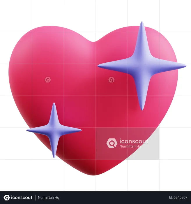 Heart Blinks  3D Icon