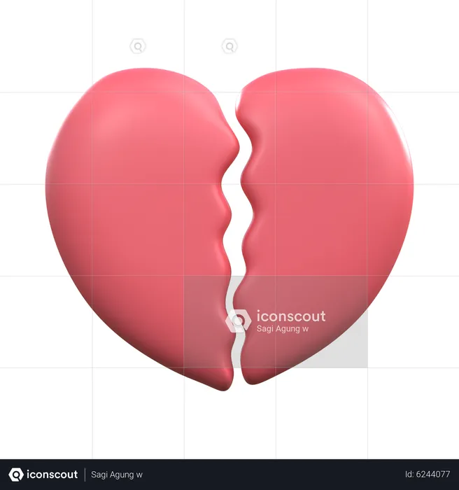 HEART BREAK  3D Icon