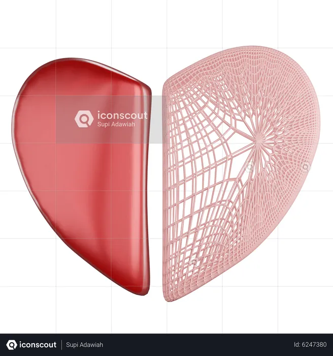 Heart Broken  3D Icon