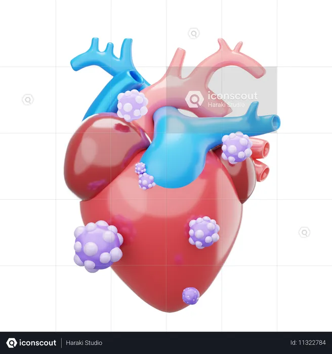 Heart Cancer  3D Icon