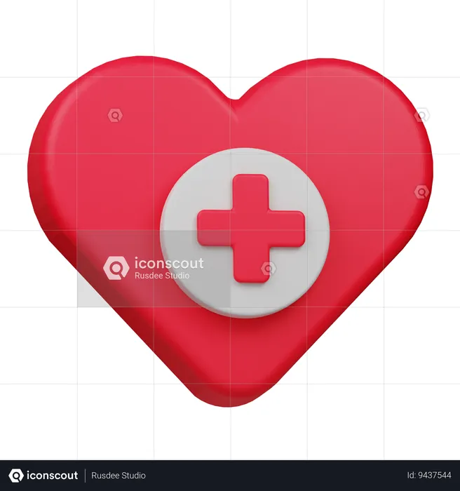 Heart Care  3D Icon