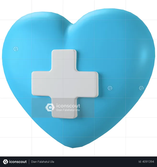 Heart Care  3D Illustration