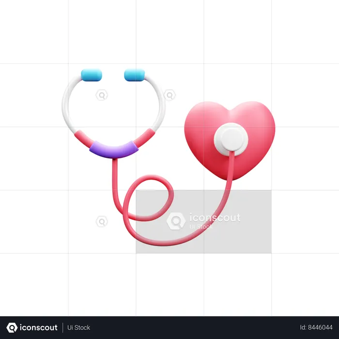 Heart Check  3D Icon
