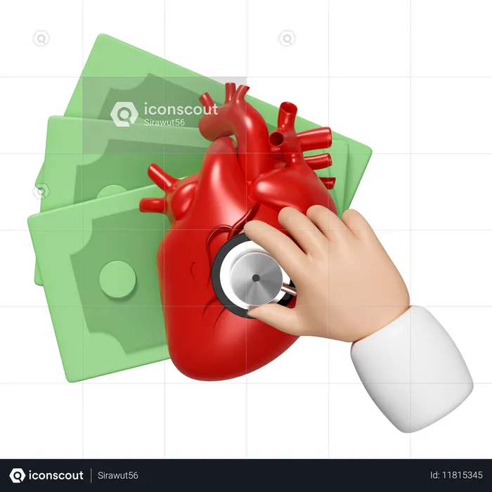 Heart Checkup  3D Icon
